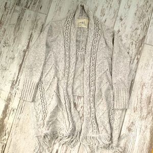 Anthropologie Angel of North high/low open sweater